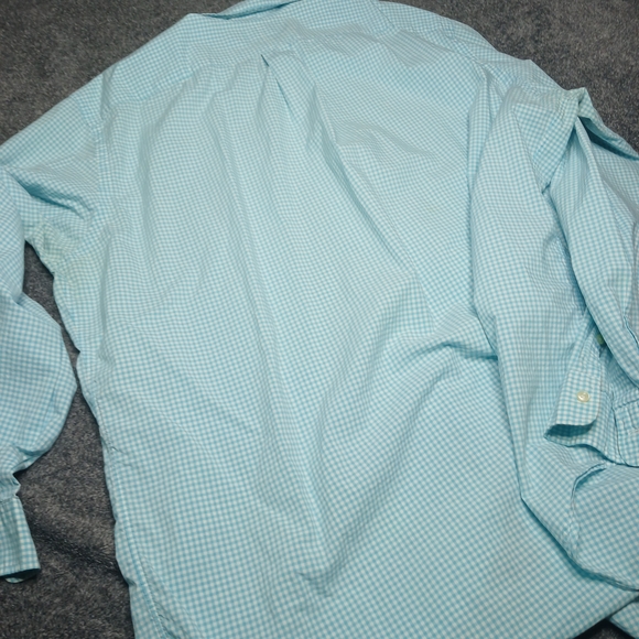 Ralph Lauren Classic Fit Gingham Button Down Shirt XLT Tall - Picture 4 of 13
